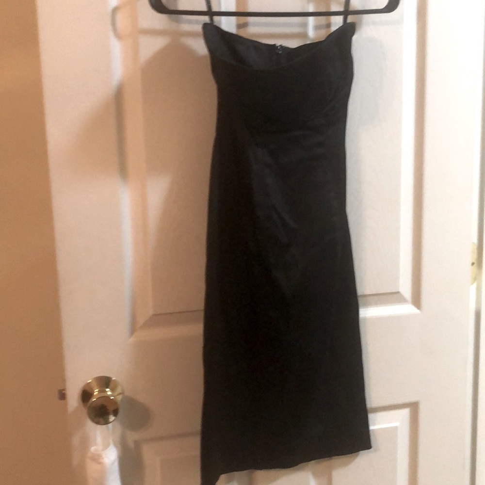 Satin black dress